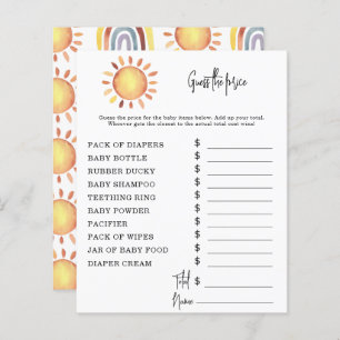 Sunshine Party games   Price Guess Game