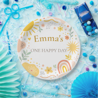 Sunshine Party Plates | Bright Celebration