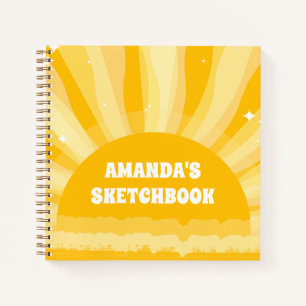Sunshine Personalised Kids Sketchbook Notebook