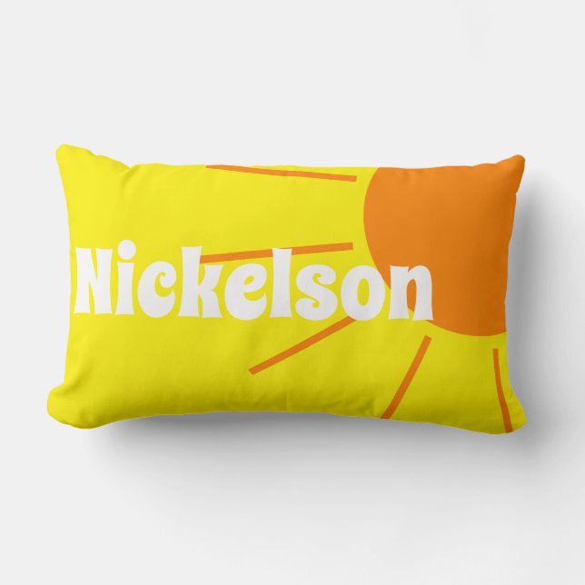 Sunshine Personalised Lumbar Cushion (Front)