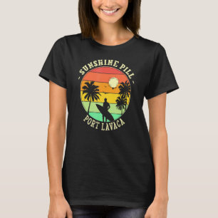 Sunshine Pill Port Lavaca Summer Texas Tropical Be T-Shirt