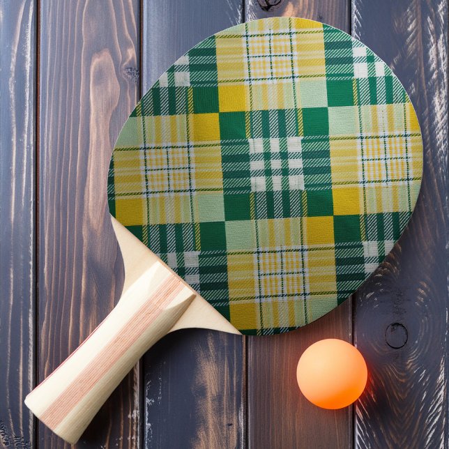 Sunshine Plaid Ping Pong Paddle (Creator Uploaded)
