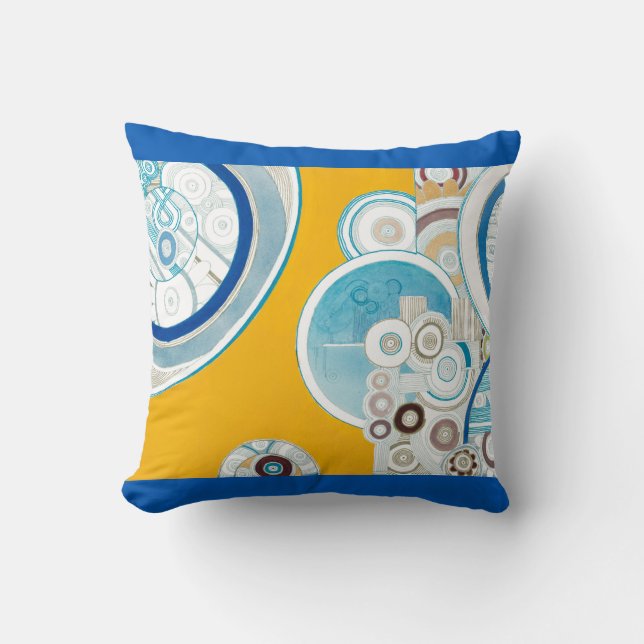 Sunshine Playground Throw Pillow (Front)