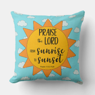 Sunshine Praise the Lord Cushion