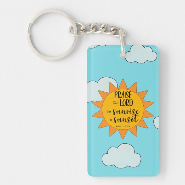 Sunshine Praise the Lord Key Ring (Front)