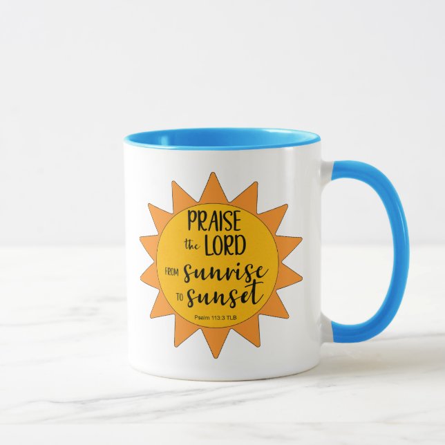 Sunshine Praise the Lord Mug (Right)