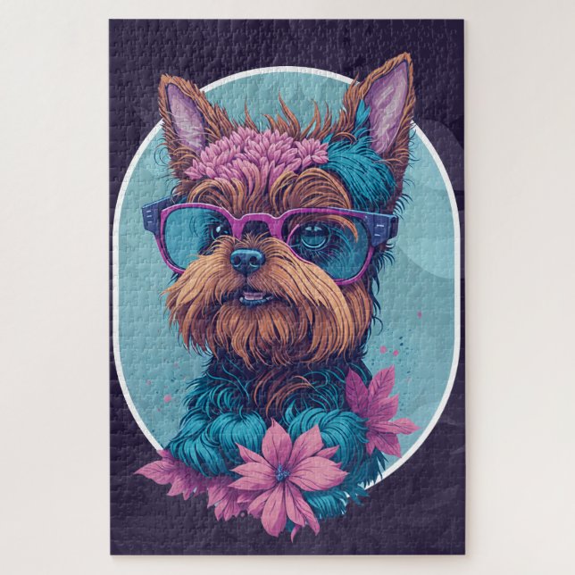 Sunshine Pup in Spectacular Shades Jigsaw Puzzle (Vertical)