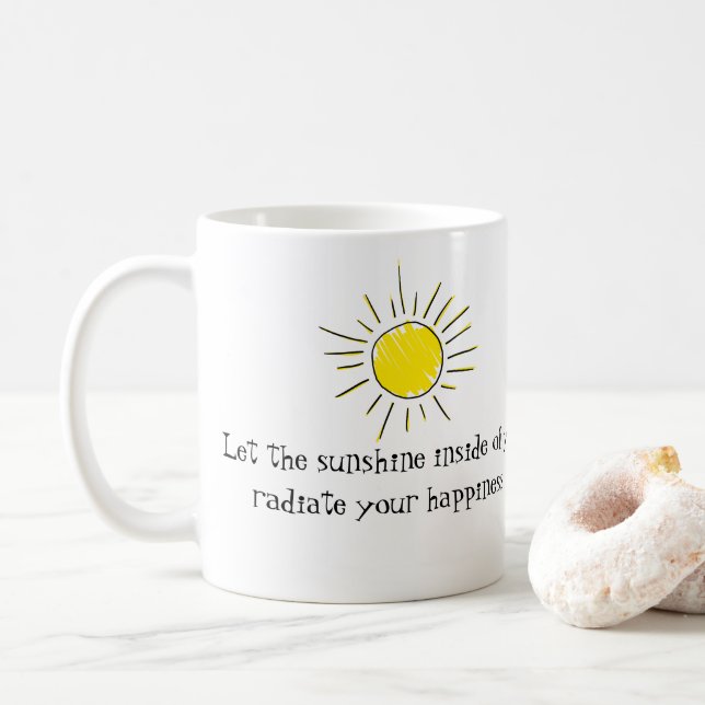 Sunshine quote mug (With Donut)