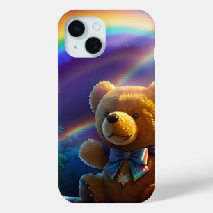 Sunshine Rainbow Teddy Bear Wonderland iPhone 15 Case