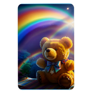 Sunshine Rainbow Teddy Bear Wonderland Magnet