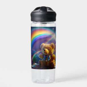 Sunshine Rainbow Teddy Bear Wonderland Water Bottle