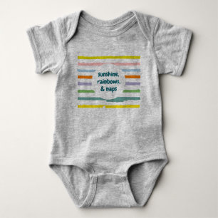 Sunshine & Rainbows One-Piece Baby Bodysuit