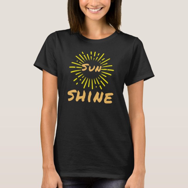 Sunshine, Retro Summer Time T-Shirt (Front)