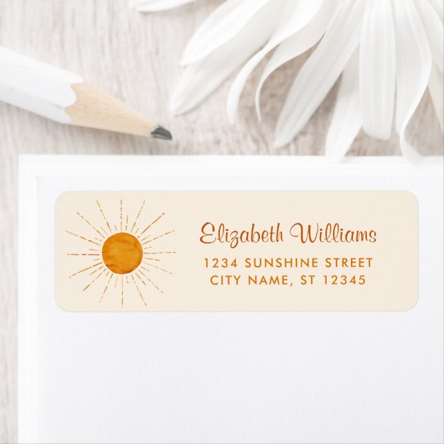 Sunshine Return Address Label (Insitu)