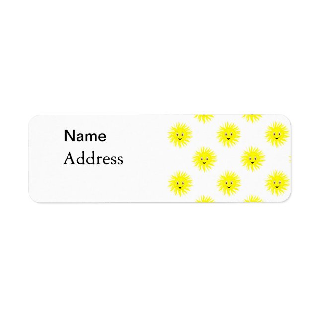 Sunshine Return Address Label (Front)