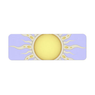 Sunshine Return Address Label
