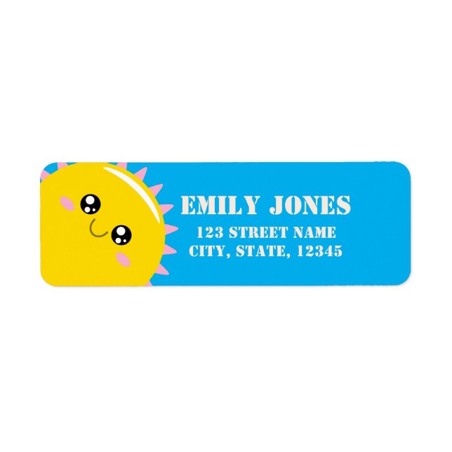 Sunshine Return Address Label (Front)