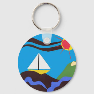Sunshine Sailor Key Key Ring