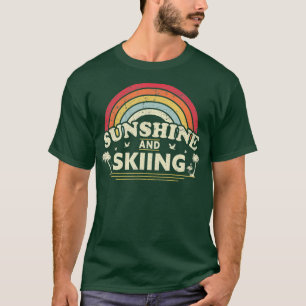 Sunshine Skiing for Men or Women Retro Country T-Shirt