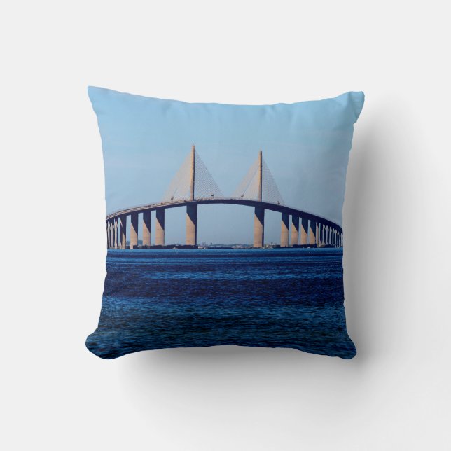 Sunshine Skyway Bridge Cushion (Front)
