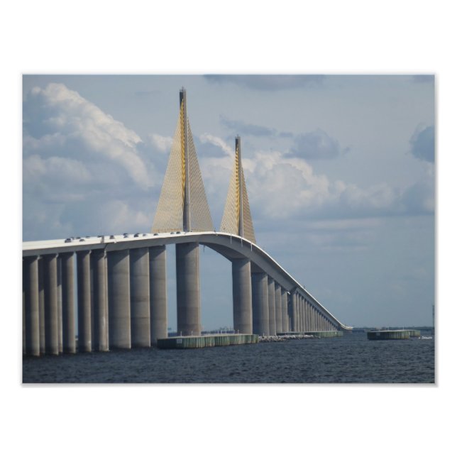 Sunshine Skyway Bridge Florida Photo Print 1 (Front)