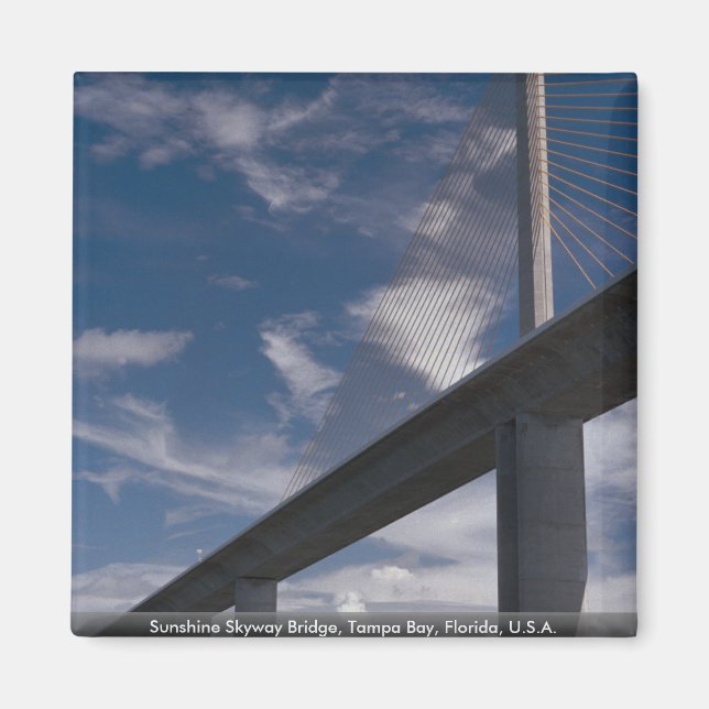 Sunshine Skyway Bridge, Tampa Bay, Florida, U.S.A. Magnet (Front)