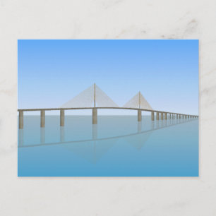 Sunshine Skyway Bridge: Tampa Bay: Postcard