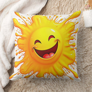 Sunshine Smiles: Bursting Joy Cushion