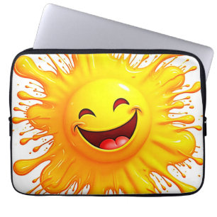 Sunshine Smiles: Bursting Joy Laptop Sleeve