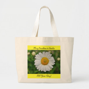 Sunshine & Smiles Daisy Tote Bag