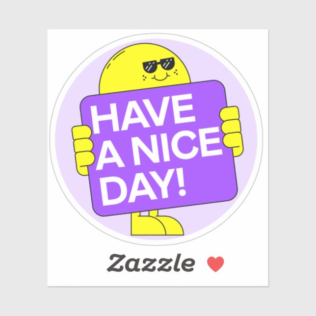 Sunshine Smiles - 'Have a Nice Day!' Sticker (Sheet)