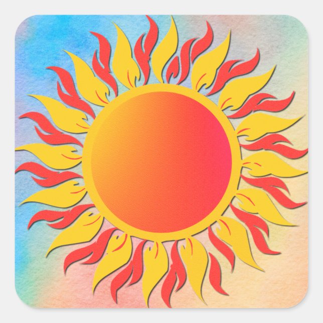 Sunshine Square Sticker (Front)
