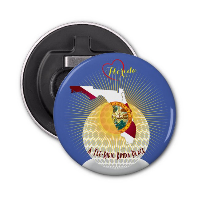 Sunshine State Gift for Golfer- Bottle Opener (Front)