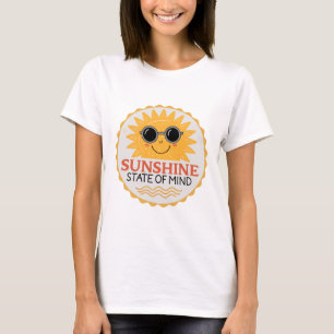 Sunshine State Of Mind Smiling Sun 70s T-Shirt