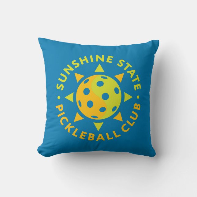 Sunshine State Pickleball Club Pillow (Front)