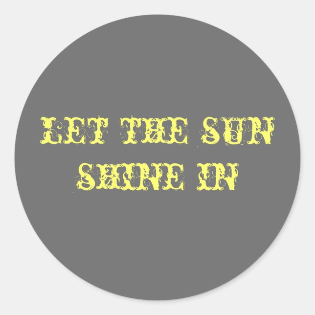 sunshine sticker (Front)