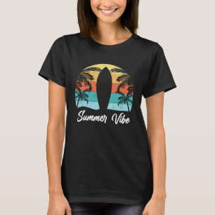 Sunshine Summer Palm Trees Beach Vibes Tropical Su T-Shirt