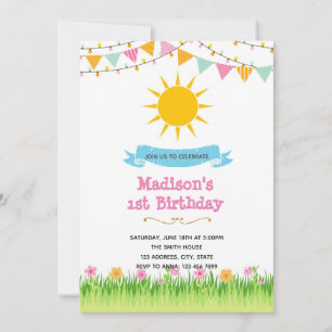 Sunshine summer party Invitation