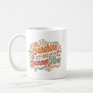 Sunshine Summer Vibes Retro Good Feeling Coffee Mug