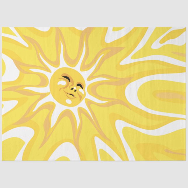 Sunshine Sun Sunny Decoupage Tissue Paper (Front)