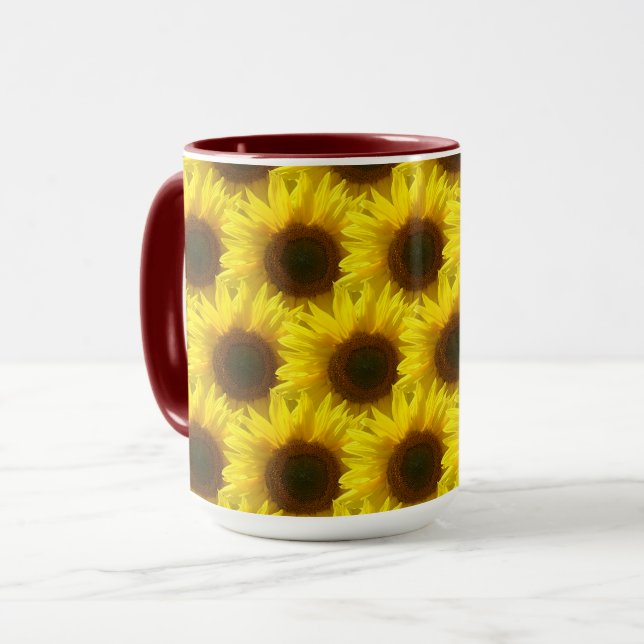 Sunshine Sunflowers Coffee Cup (Front Left)