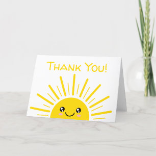 Sunshine Thank you Card