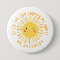Sunshine thank you teacher modern elegant