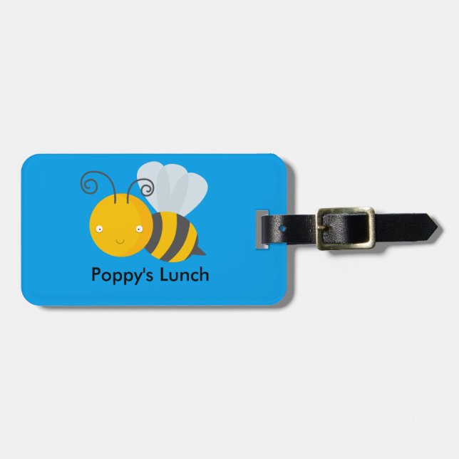 Sunshine the Bee tag (Front Horizontal)