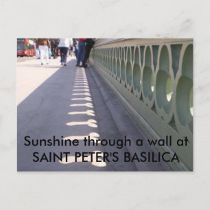 Sunshine through a wall... postcard