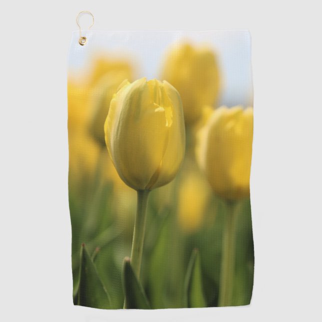 Sunshine tulips golf towel (Front)