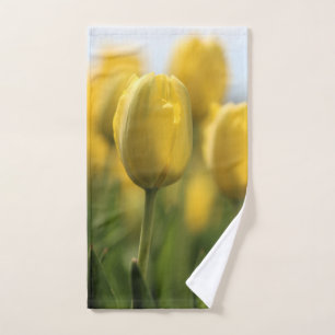 Sunshine tulips hand towel