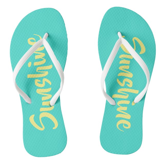 Sunshine Turquoise Thongs (Footbed)