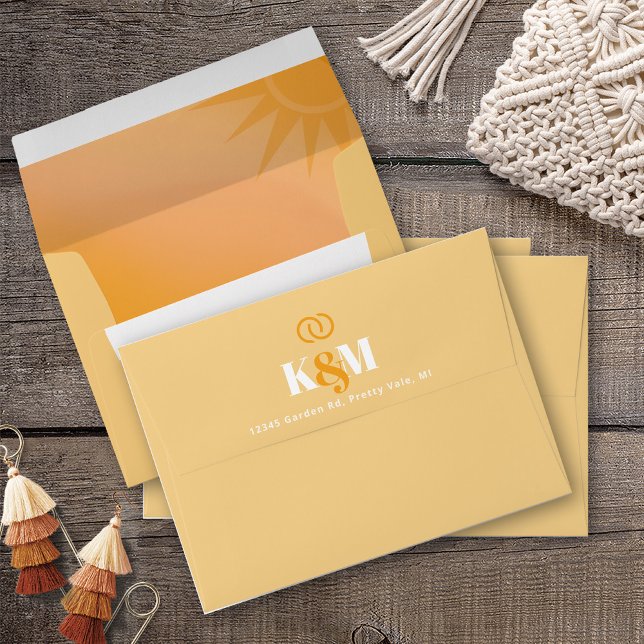 Sunshine Typography Wedding Butter ID1048 Envelope (Creator Uploaded)
