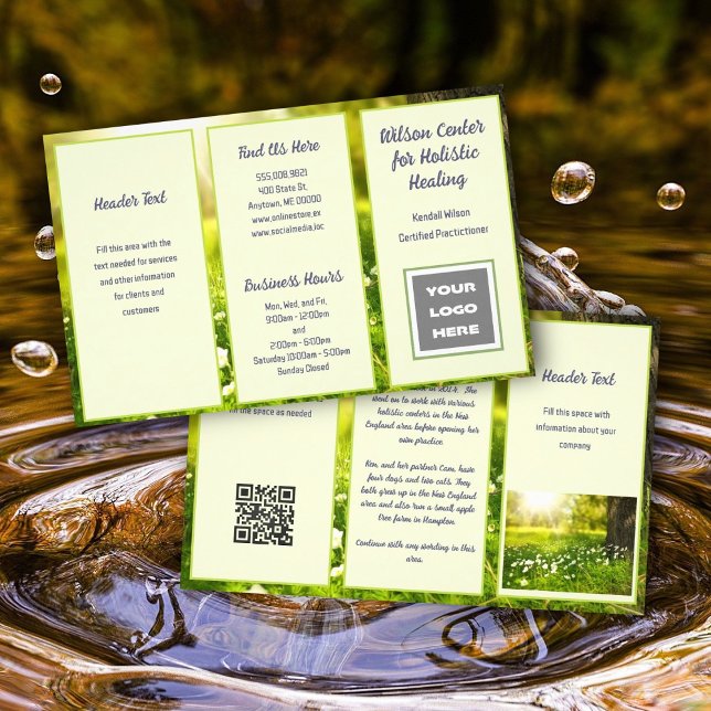 Sunshine Wholesome Outdoor Business Logo Small Flyer (Creator Uploaded)